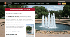Desktop Screenshot of bulletin.austincollege.edu