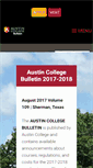 Mobile Screenshot of bulletin.austincollege.edu